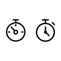 vector illustration of a clock