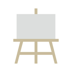 キャンバスとイーゼルのベクターイラスト：文化の日・美術 - Canvas and Easel Vector Illustration: Culture Day and Art