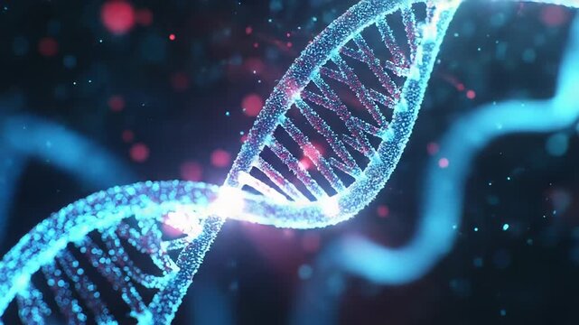 Dna helix rotating in a microscopic environment