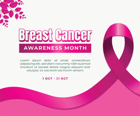 A poster for Breast Cancer Awareness Month