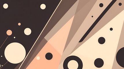 Trendy triangles lines, round elements and circles. Vector Illustration For Wallpaper, Banner, Background, Card, Book Illustration, landing page