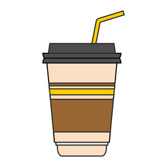 coffee cup icon, paper cup of coffee, drink cup