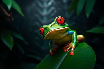 Fototapeta premium red eye frog