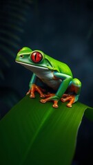 Fototapeta premium red eye frog