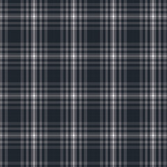Seamless Monochrome Plaid Texture
