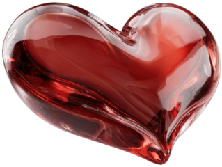 heart shaped glass