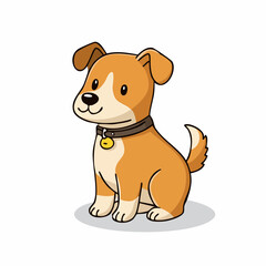 dog vectorHand draw isolated,on white background 