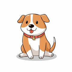 dog vector Hand draw isolated