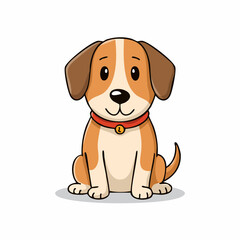 dog Hand draw isolated,on white background