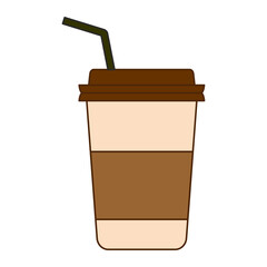 coffee cup icon, paper cup of coffee, drink cup