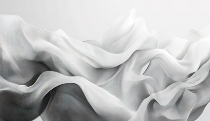 Black and white background, futuristic digital waves made of dots, flowing lines, minimalist style, technological sense, data visualization, high resolution, 3D rendering.