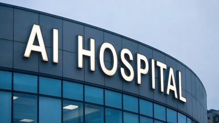 Obraz premium Ai Hospital Building