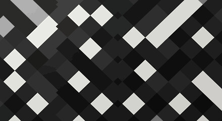 Abstract geometric background with overlapping diamonds in shades of gray and black, concept for modern backdrop, minimalist design and sophisticated pattern