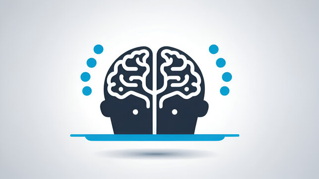 Brain washing icon, pictogram. Editable vector illustration