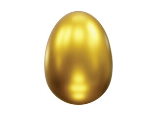 Golden Egg icon 3d rendering illustration