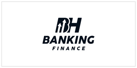 Fototapeta premium BH financial chart negative space