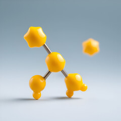 Obraz premium Vitamin B7 (biotin) molecule