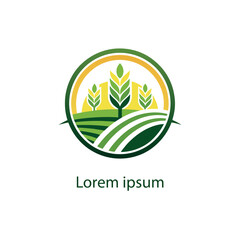 agriculture logo design vector 