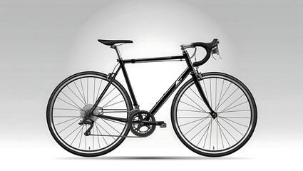 Stylish Road Bicycle for Commuting and Leisure on a Simple Background