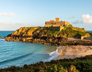 Coastal fortress at sunset (1)