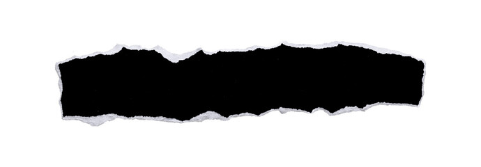 torn or ripped black paper isolated on transparent png background,realistic torn paper edges,ripped...