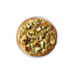 Delicious Artichoke and Tofu Flatbread Pizza