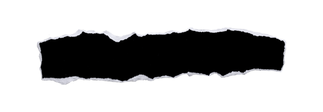 torn or ripped black paper isolated on transparent png background,realistic torn paper edges,ripped paper frame mockup