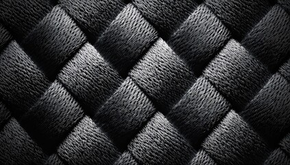 Fototapeta premium Close-up view of a woven fabric pattern