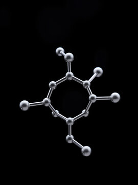 Cyclopentane cycloalkane molecule.