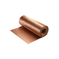 Rose Gold Glitter Fabric Roll, Unrolled Sample