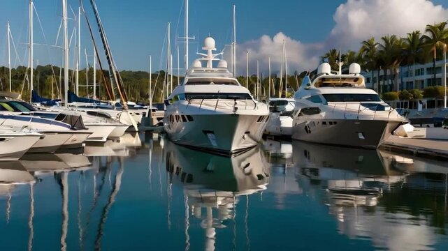 ry yachts in marina