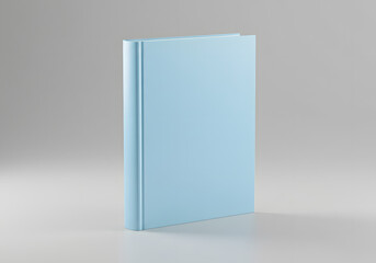 Fototapeta premium Elegant Pastel Blue Book Mockup for Branding and Product Presentation