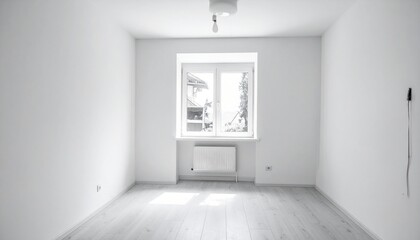 白い殺風景な部屋