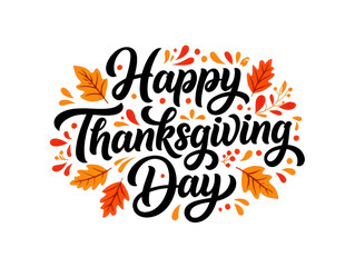 Colorful vector illustration of Thanks giving poster with neon lights and a star design