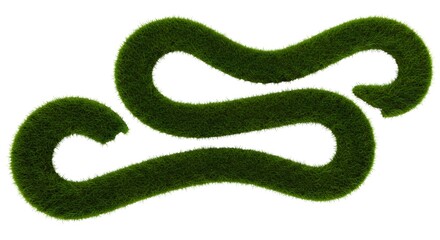 Abstract Grass Pathways: A Natural Design