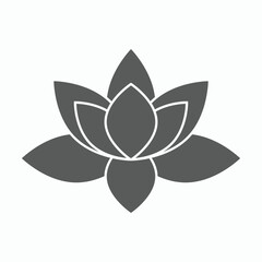 lotus icon, flower vector