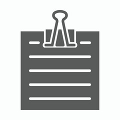 notepad icon, paper vector