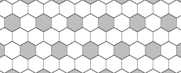 Modern white background textured with abstract hexagon pattern.vector