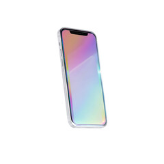 Modern Smartphone with Holographic Gradient Screen Display - Mockup