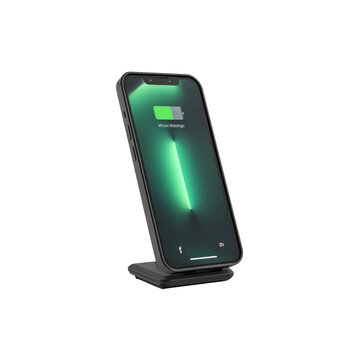 Smartphone Charging on Wireless Charging Stand