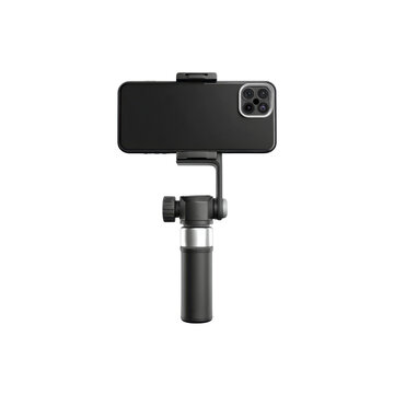 Smartphone Mounted on Mini Tripod for Video Recording or Photography