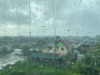 rain on window