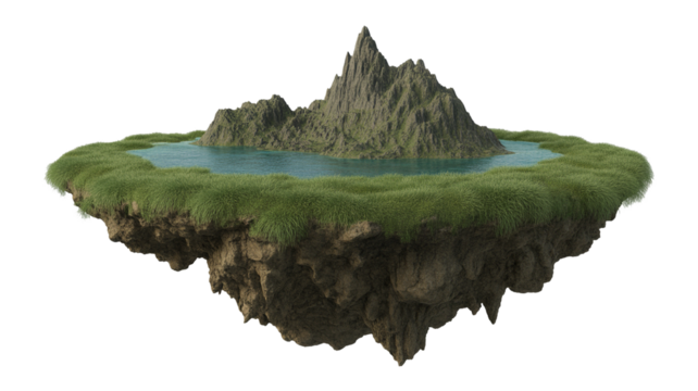 tree on the mountain png image