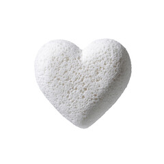 Fototapeta premium White Porous Heart Shape - Abstract Love Symbol