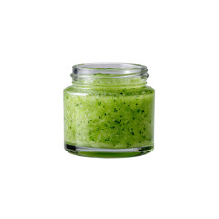 Lush Green Cucumber Body Scrub in Glass Jar