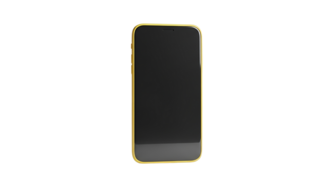 3d icon of smartphone isolated on transparent background