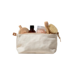 Eco-Friendly Travel Toiletry Bag with Natural Bath Products