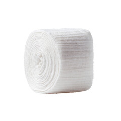 Rolled White Cotton Bandage for First Aid and Medical Use