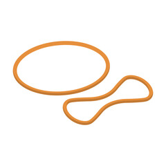 Rubber band. Elastic band. Vector.