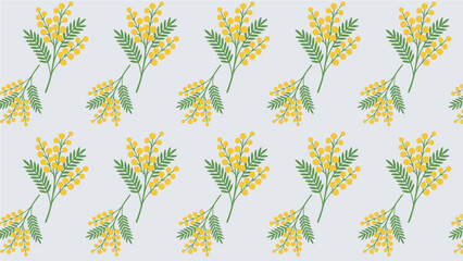 Hand drawn Floral Yellow Pattern Seamless Floral Pattern Fashion Wallpaper Wrapping Paper